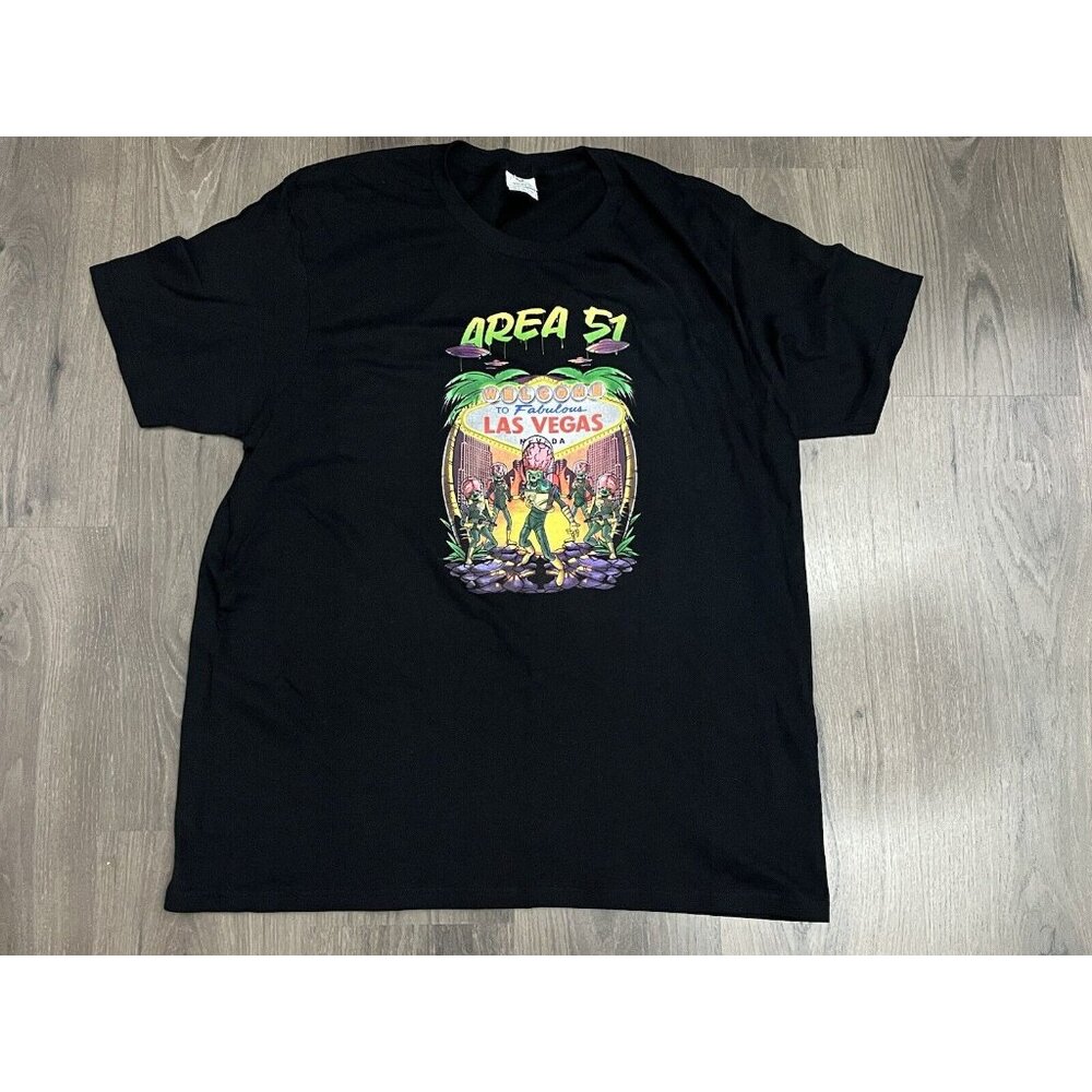 Las Vegas T Shirt Area 51 Aliens Mars Attacks Tee XL